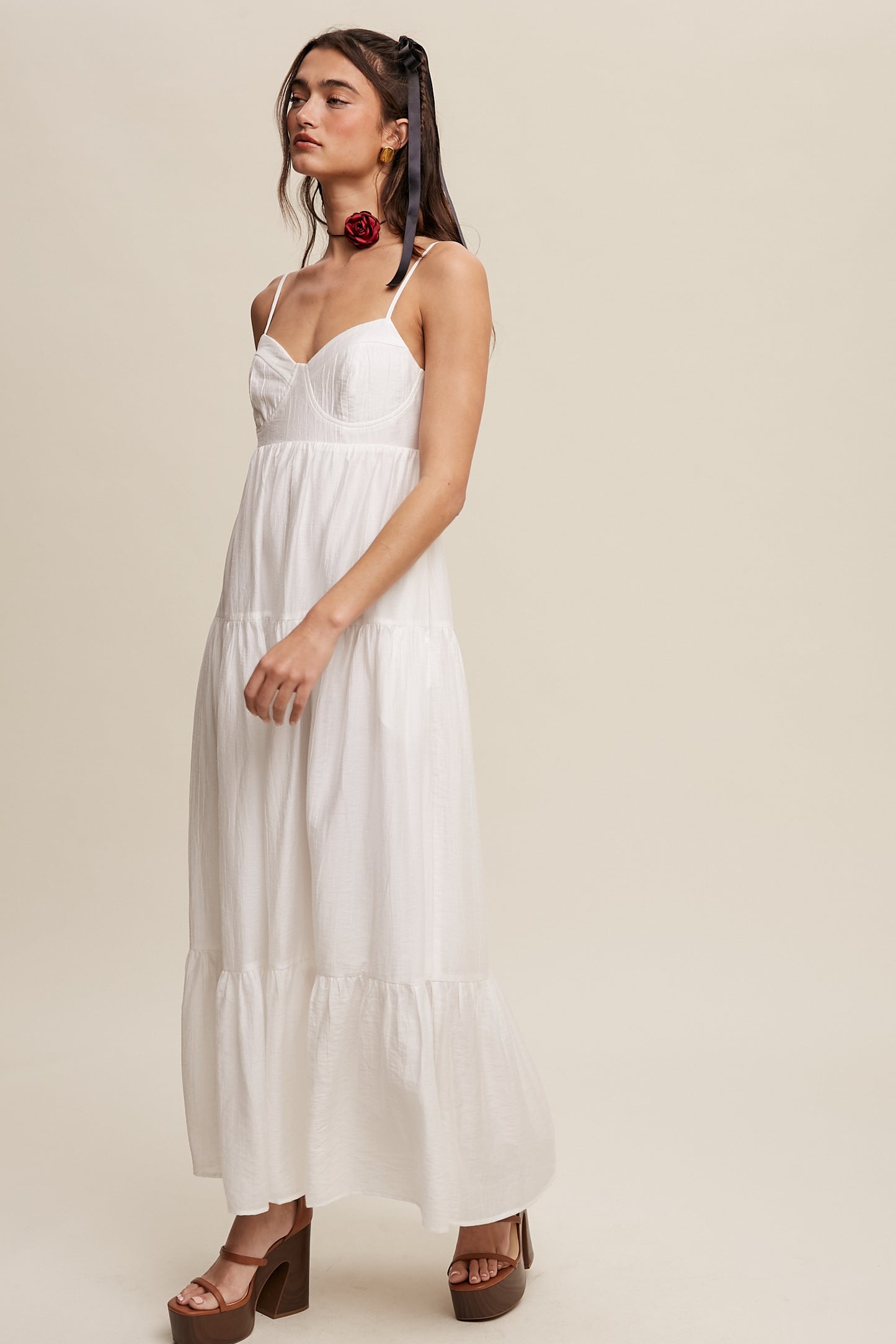 Flowy Romantic Tiered Summer Maxi Dress