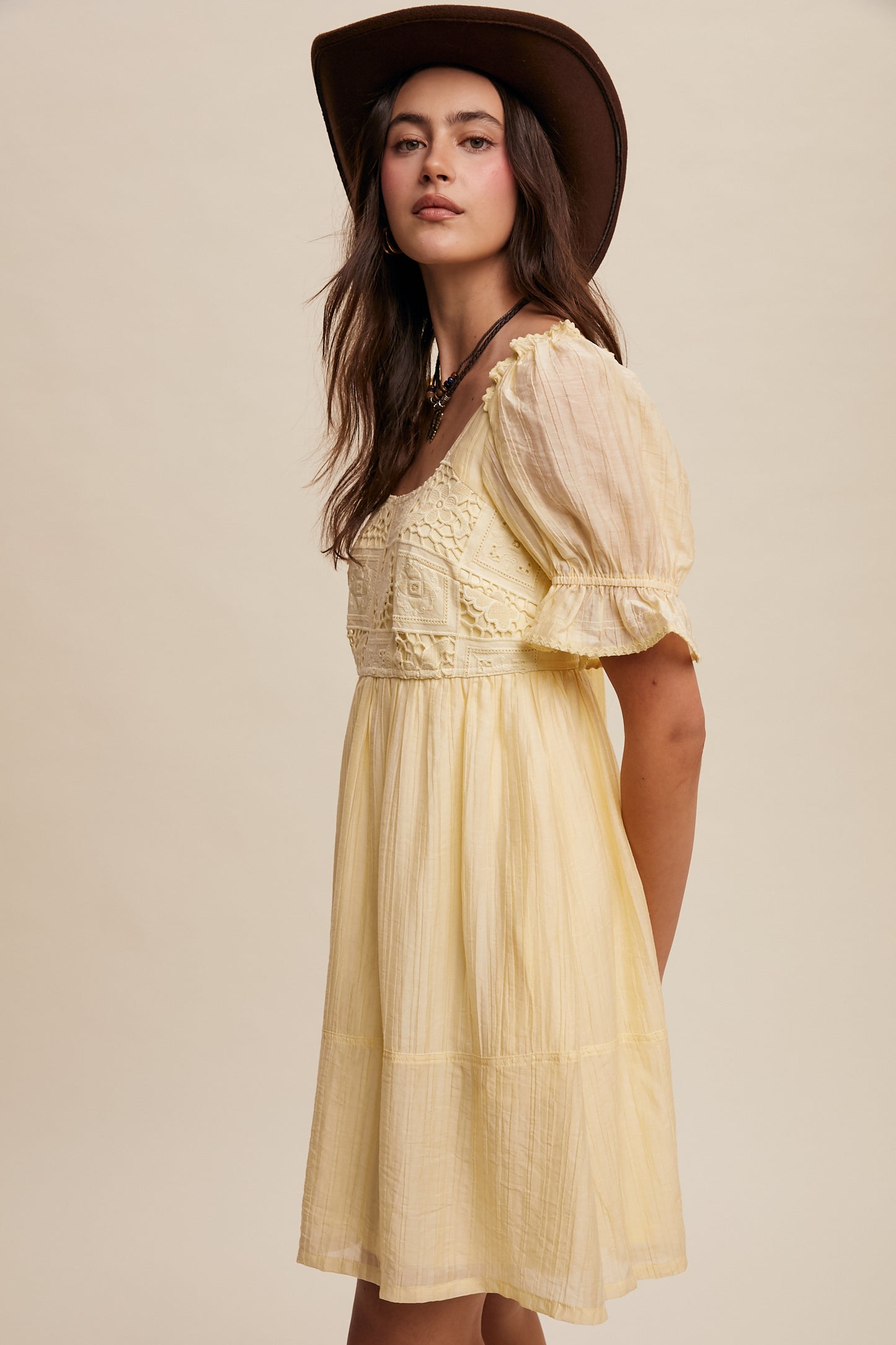 Romantic Lace Babydoll Dress