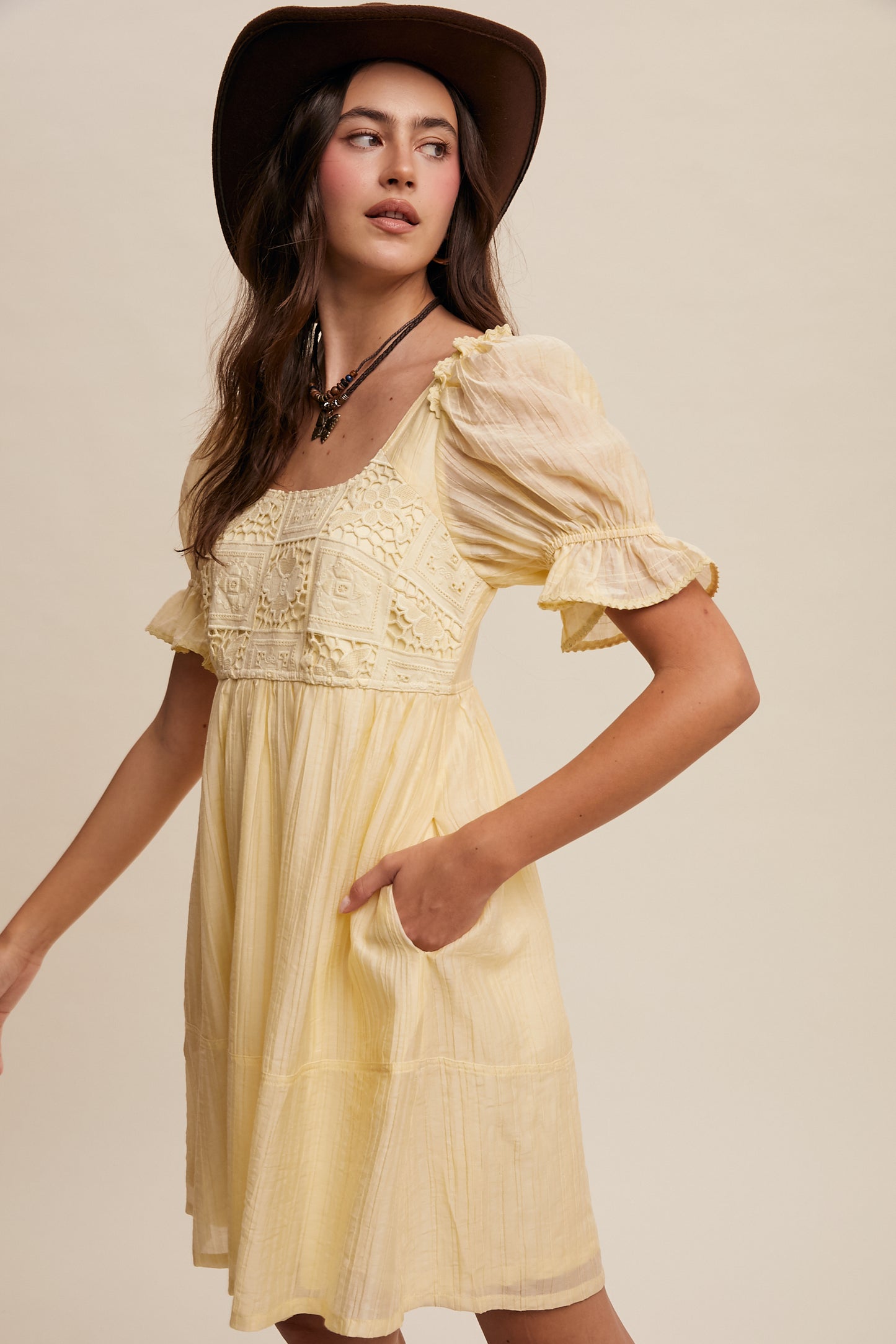 Romantic Lace Babydoll Dress