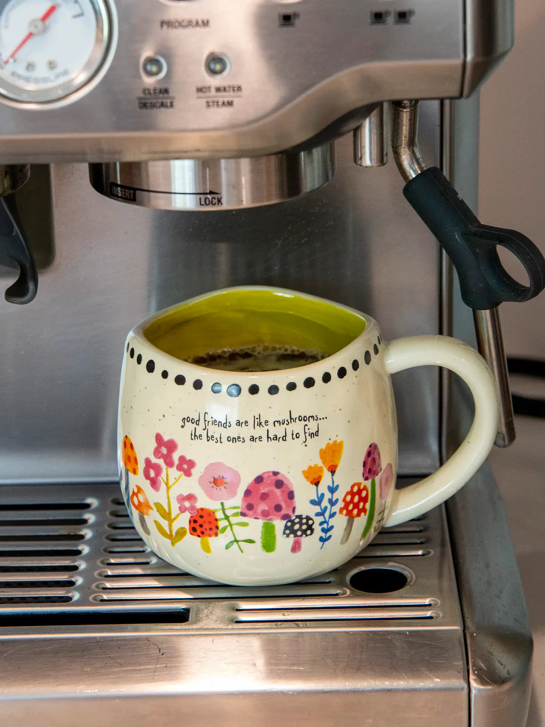 Natural Life Artisan Mushroom Mug - Good Friends