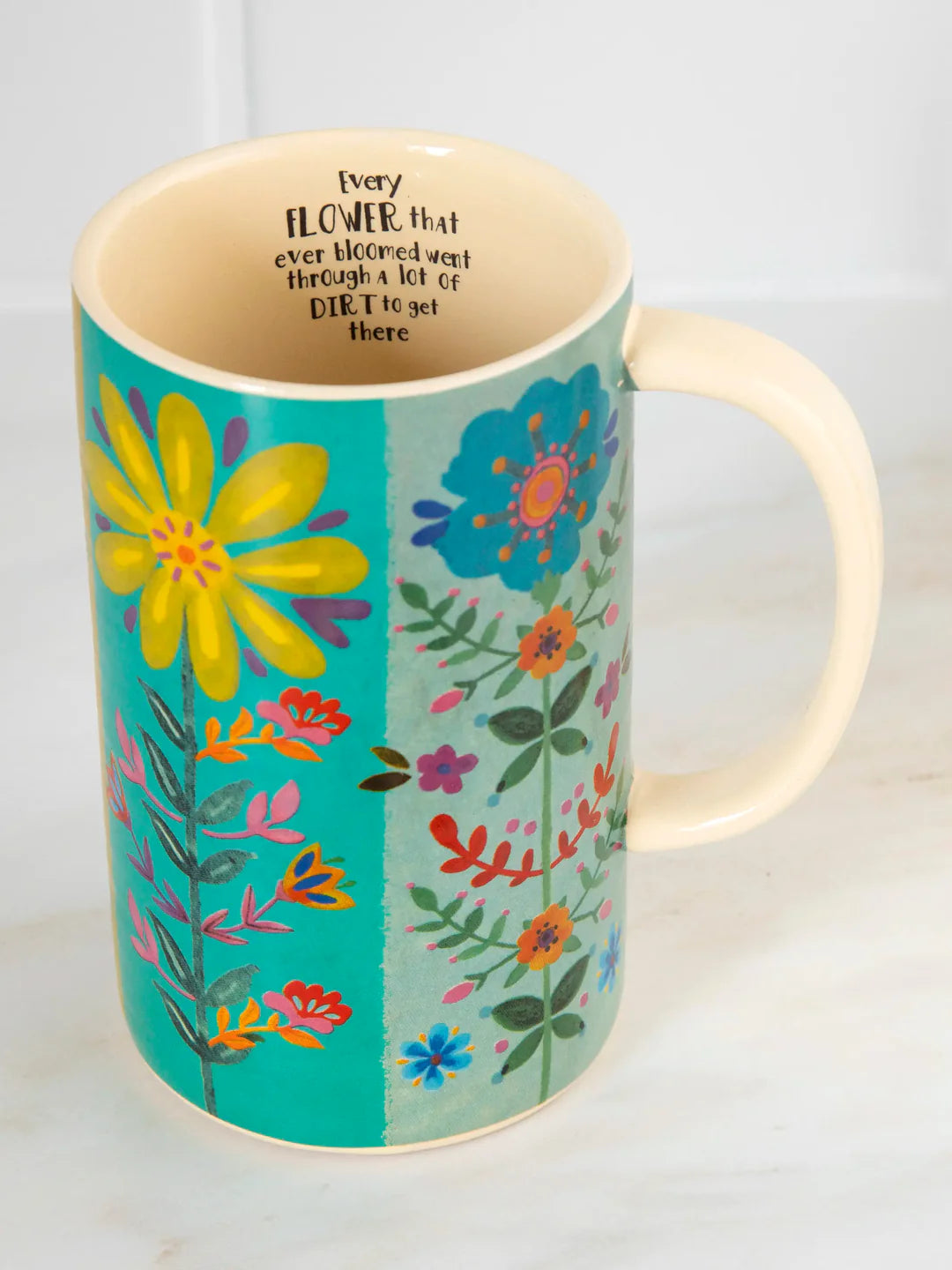 Natural Life Latte Mug-Every Flower