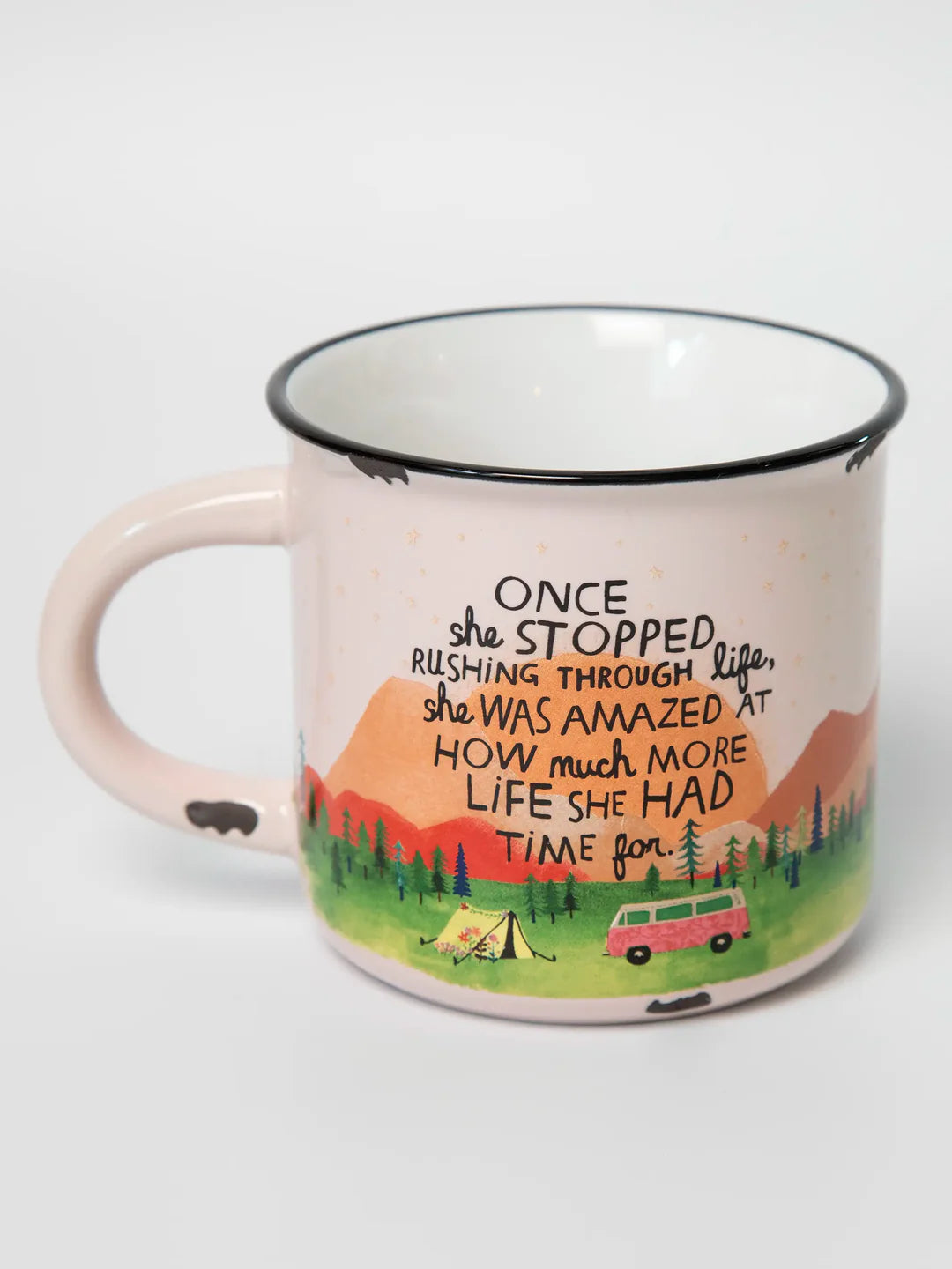 Natural Life Camp Coffee Mug-Once She Stopped Rushing