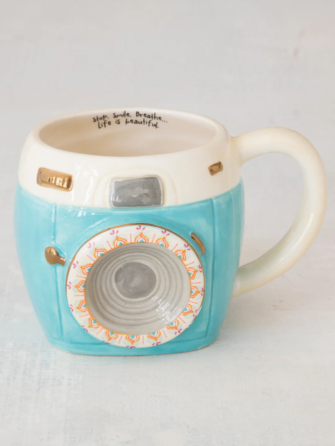 Natural Life Folk Art Coffee Mug-Imogene the Camera