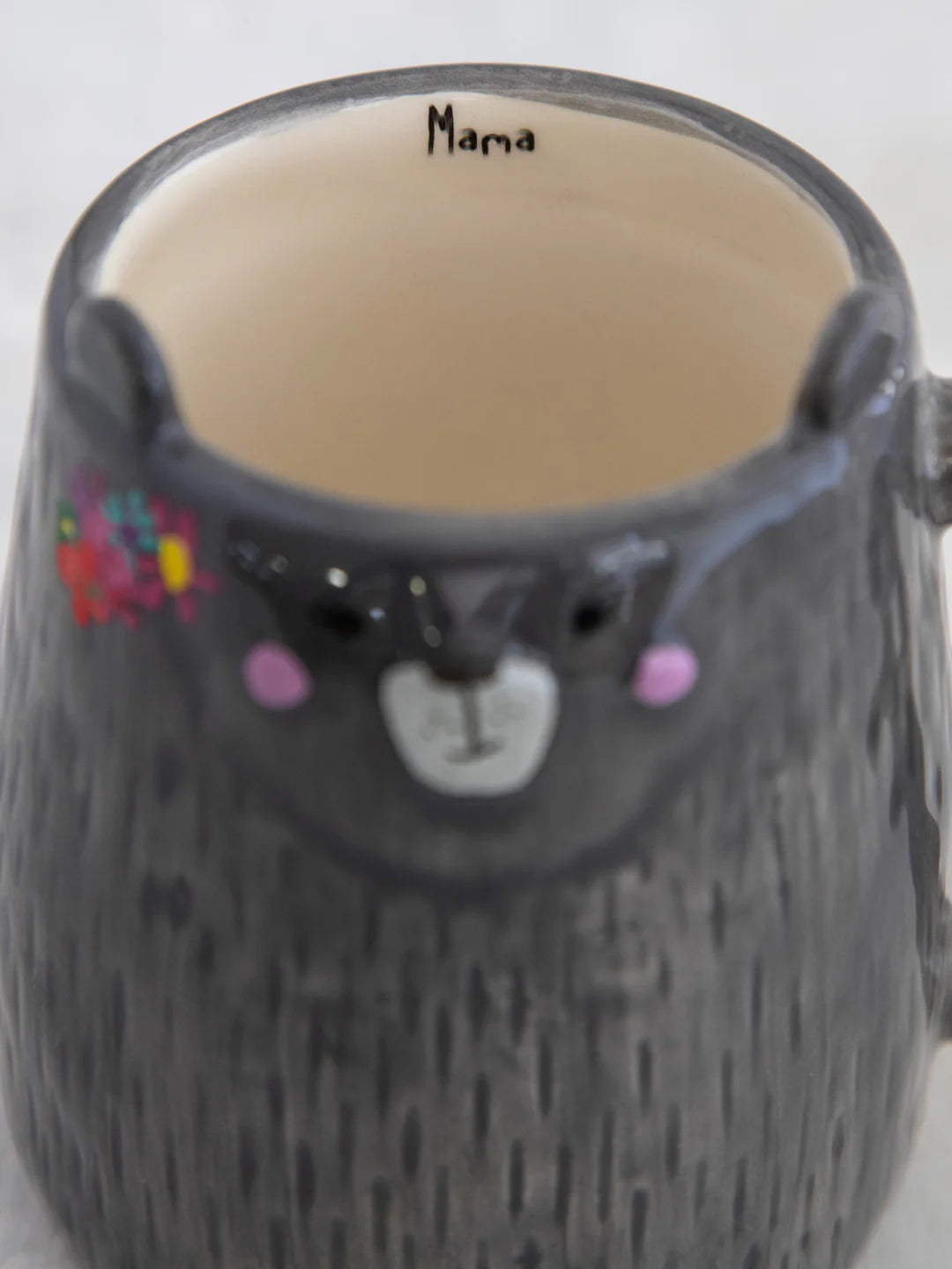 Natural Life Folk Art Coffee Mug-Mimi The Mama Bear