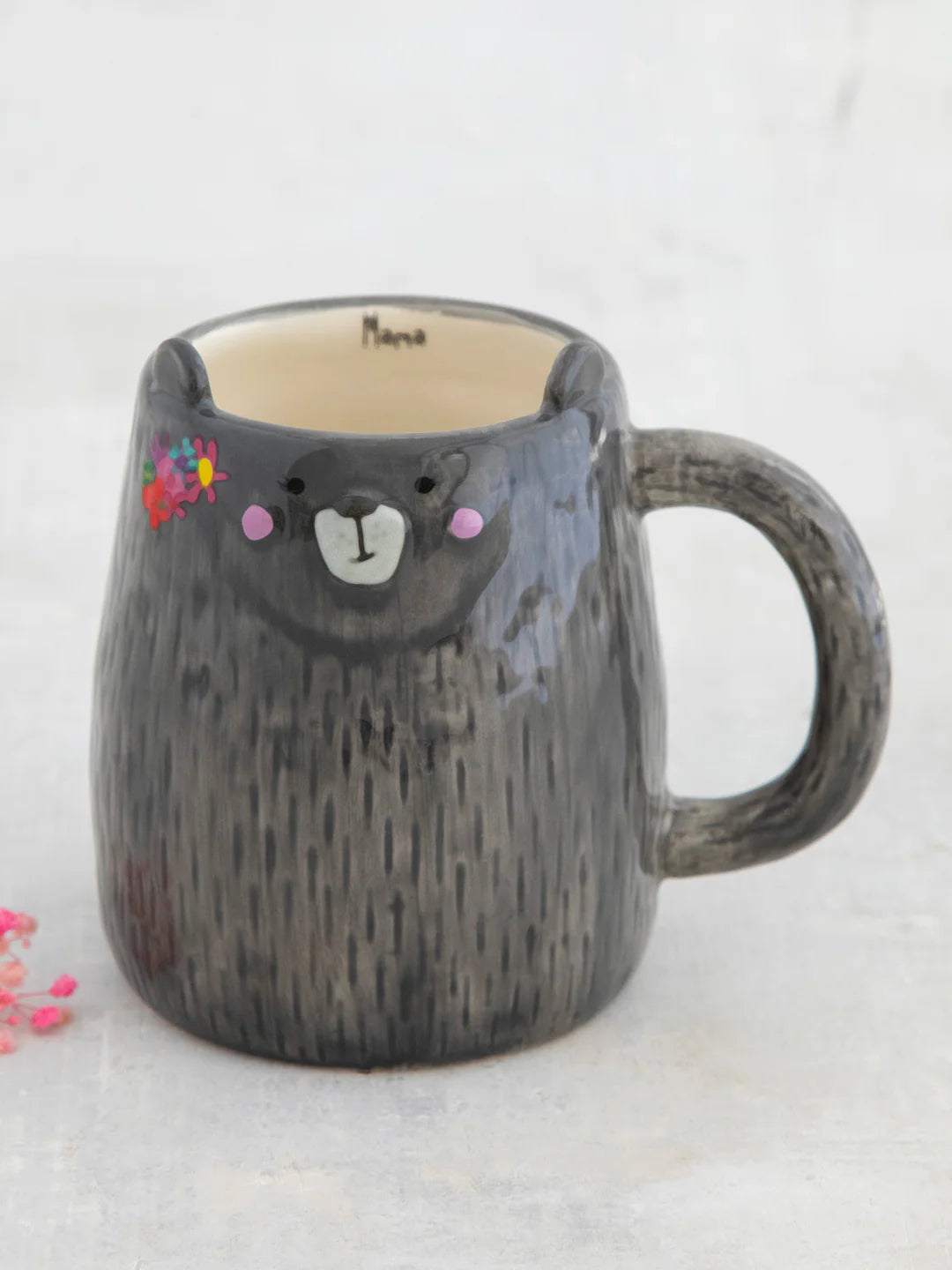 Natural Life Folk Art Coffee Mug-Mimi The Mama Bear