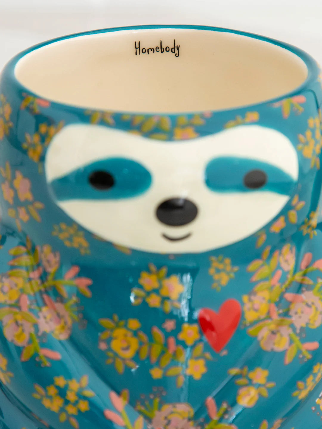 Natural Life Folk Art Coffee Mug-Sylvia the Sloth