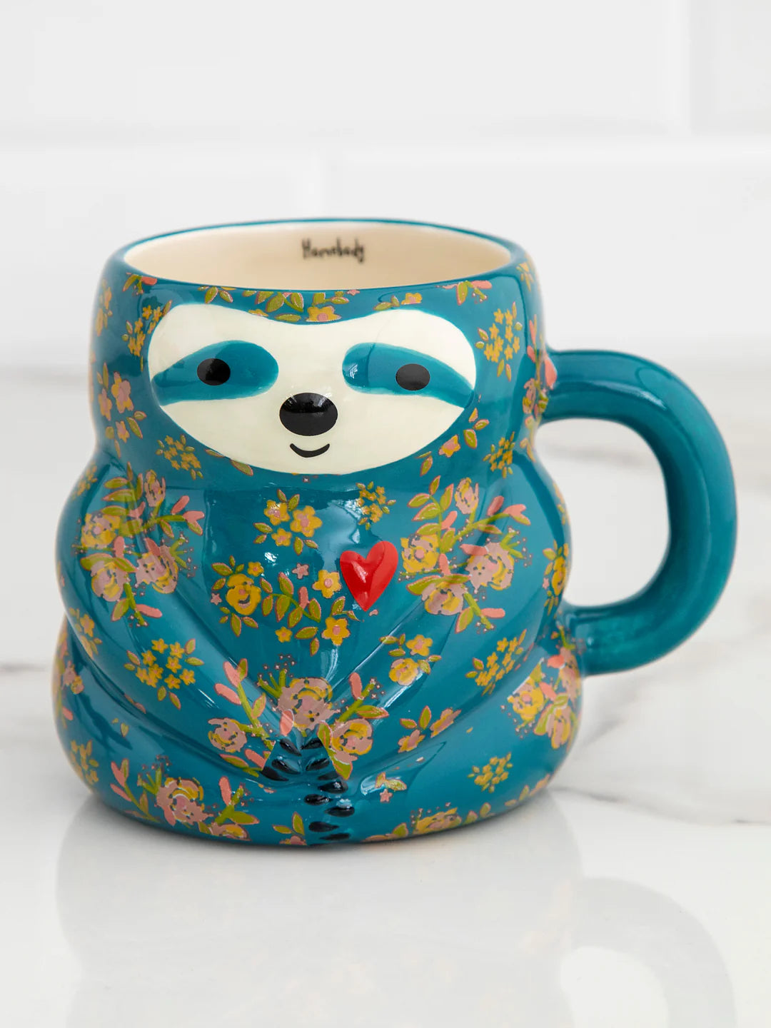Natural Life Folk Art Coffee Mug-Sylvia the Sloth