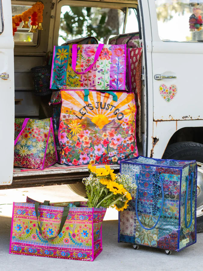 Natural Life Pack-It-All Zippered Tote- Let's Just Go