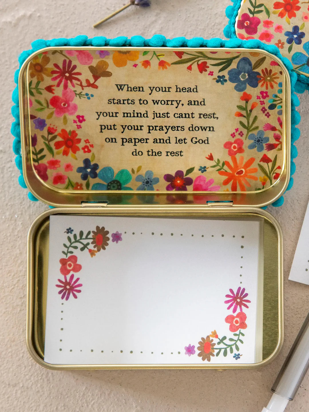 Natural Life Tin Prayer Box-Always Remember