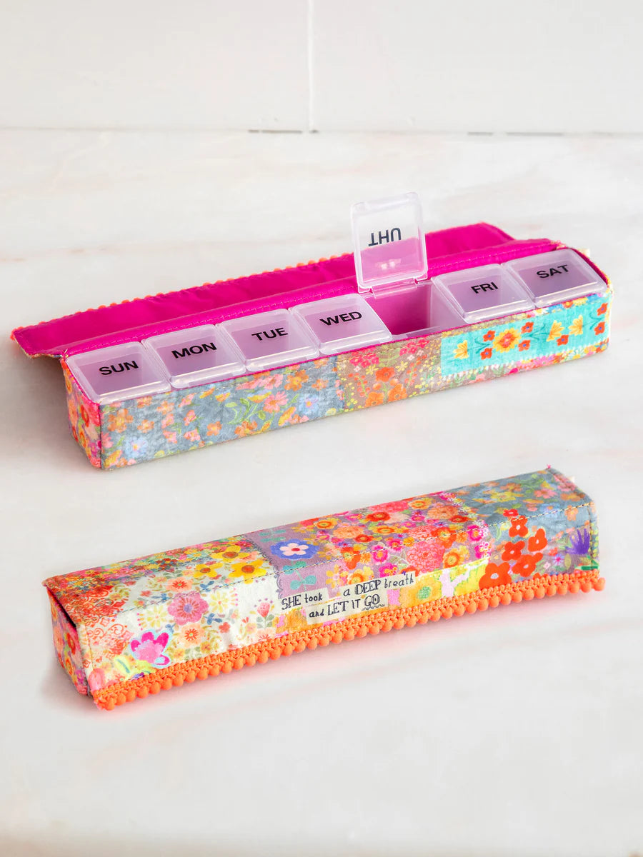 Natural Life Weekly Pill Pouch Organizer - Deep Breath