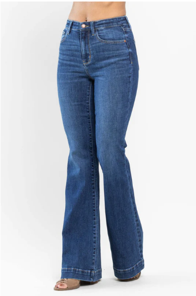 Judy Blue Medium Wash Flare Leg High Rise Jeans