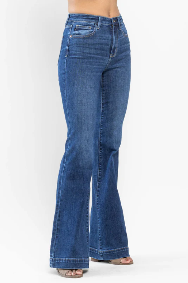 Judy Blue Medium Wash Flare Leg High Rise Jeans