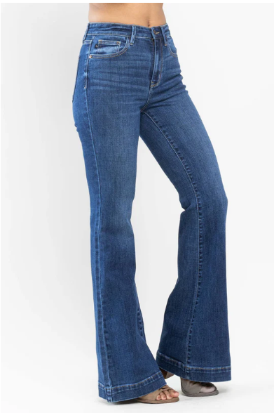 Judy Blue Medium Wash Flare Leg High Rise Jeans