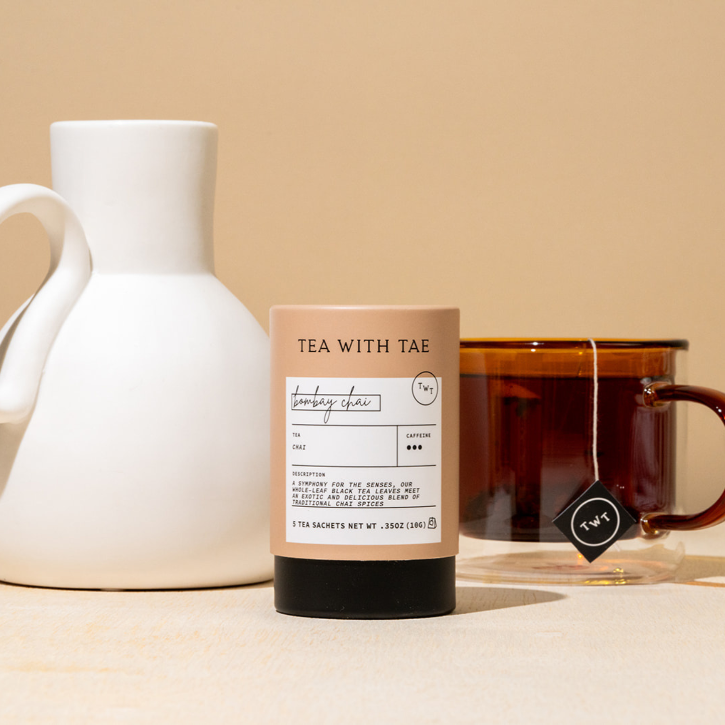 Bombay Masala Chai Black Tea Mini Tea Tube (5 tea bags)
