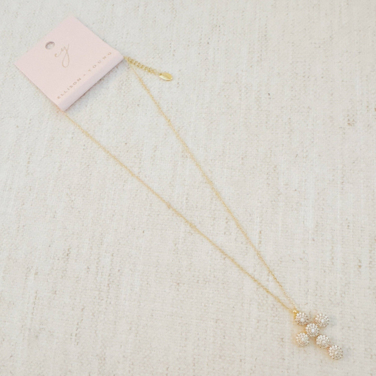 Dainty Sparkle Cross Necklace