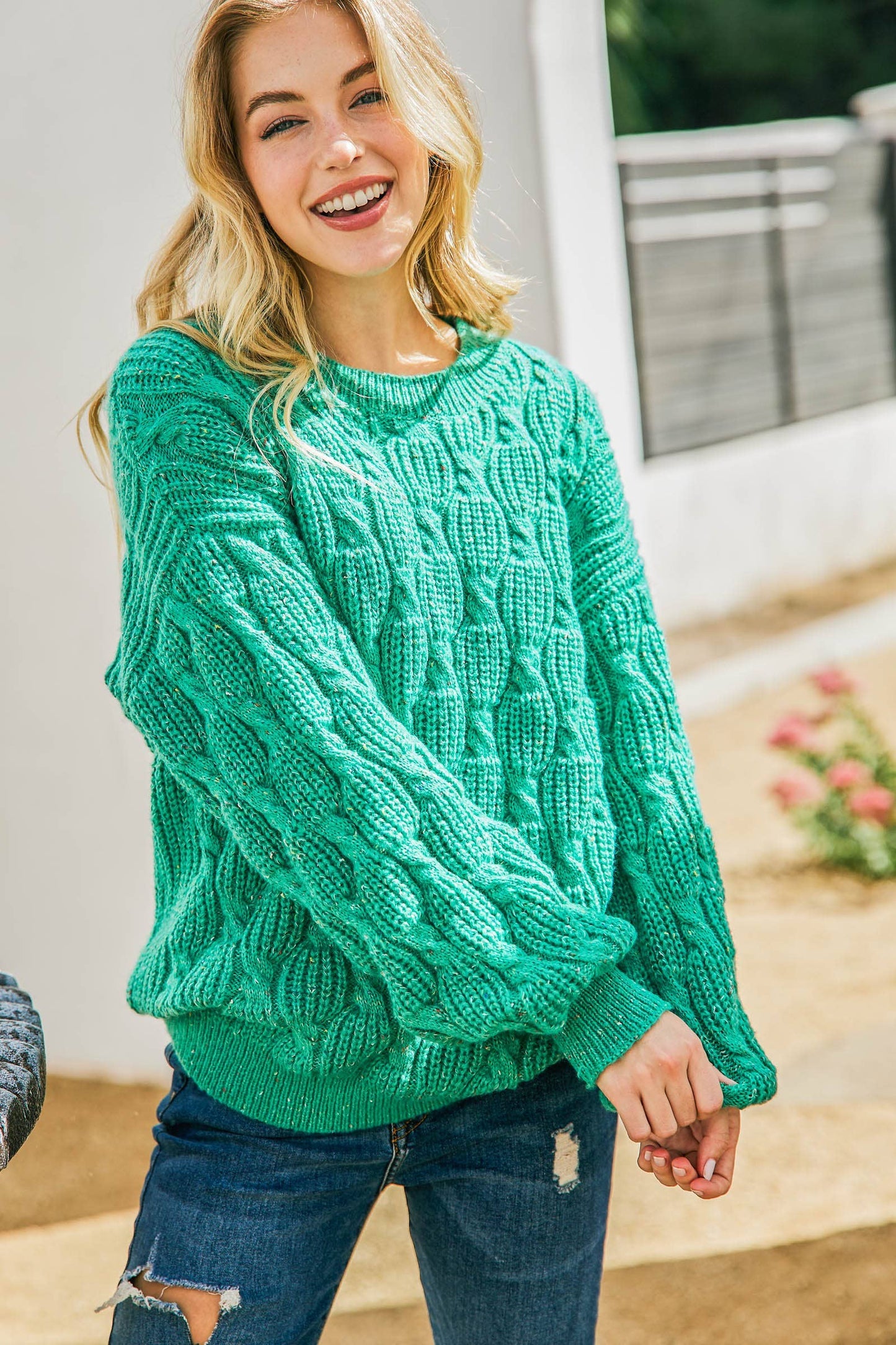 Green Pullover Sweater