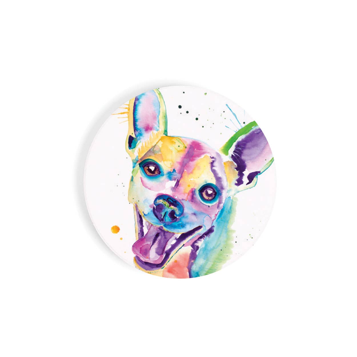 Ceramic Chihuahua Car Coaster