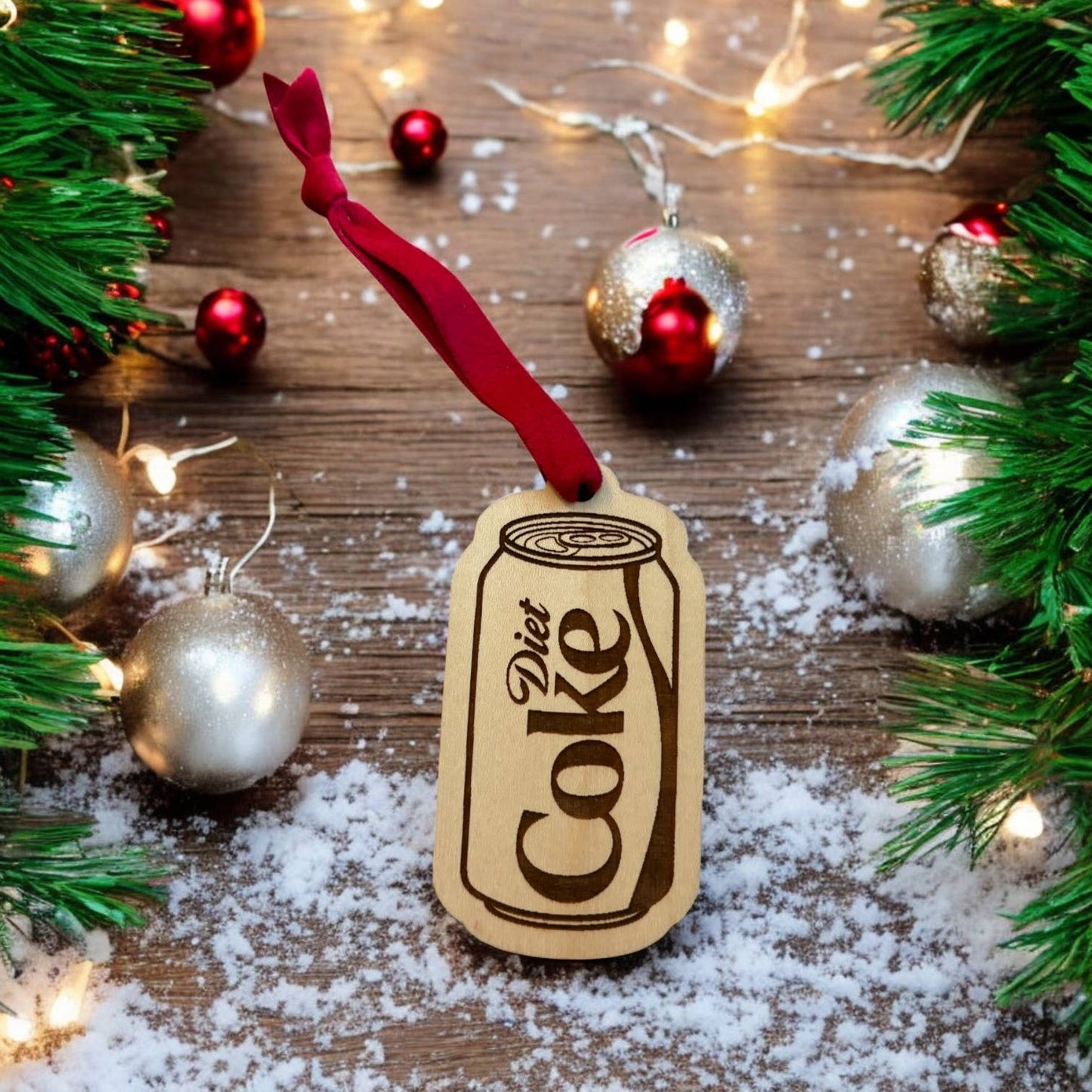Fueled by Diet Coke Christmas Ornament