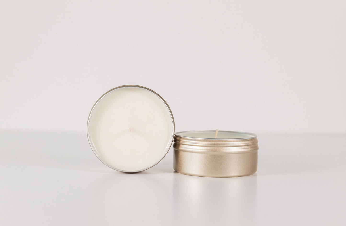 2oz Frosted Gold Coconut Soy Wax Candle Refills