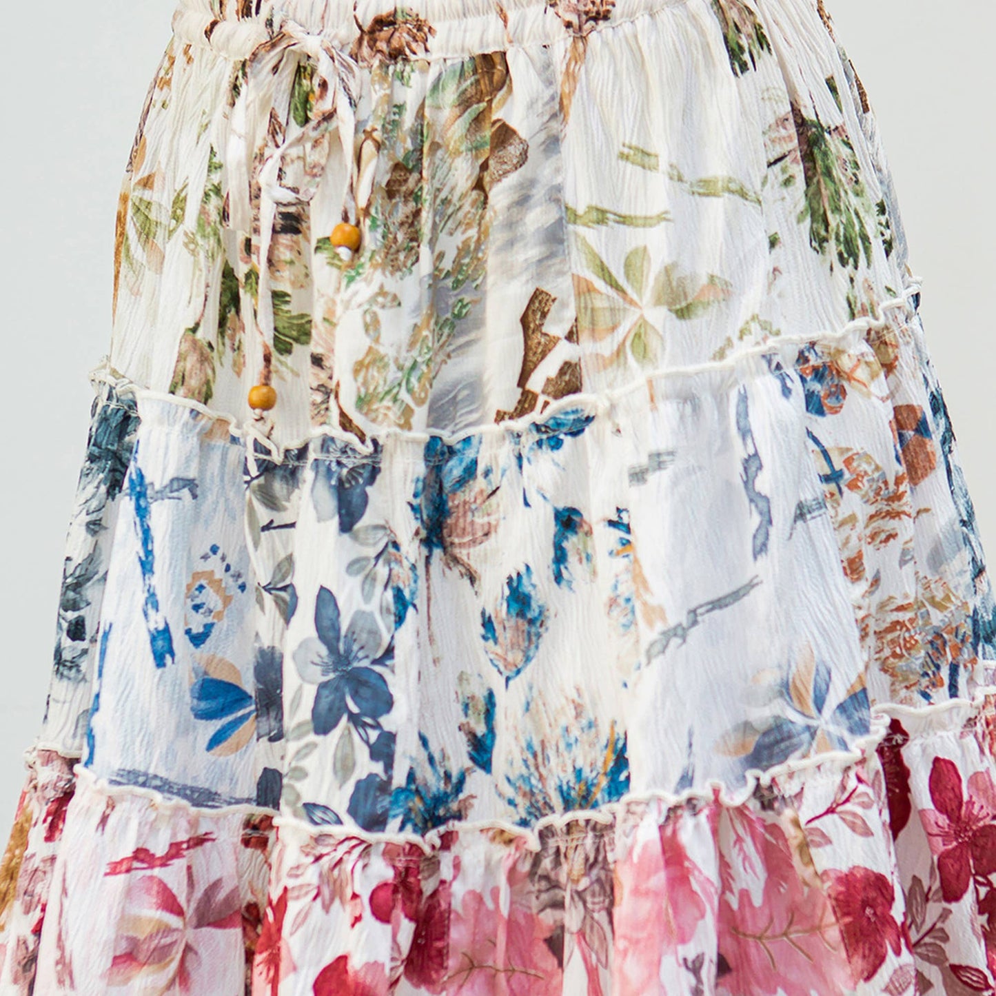 Floral Tiered Skirt