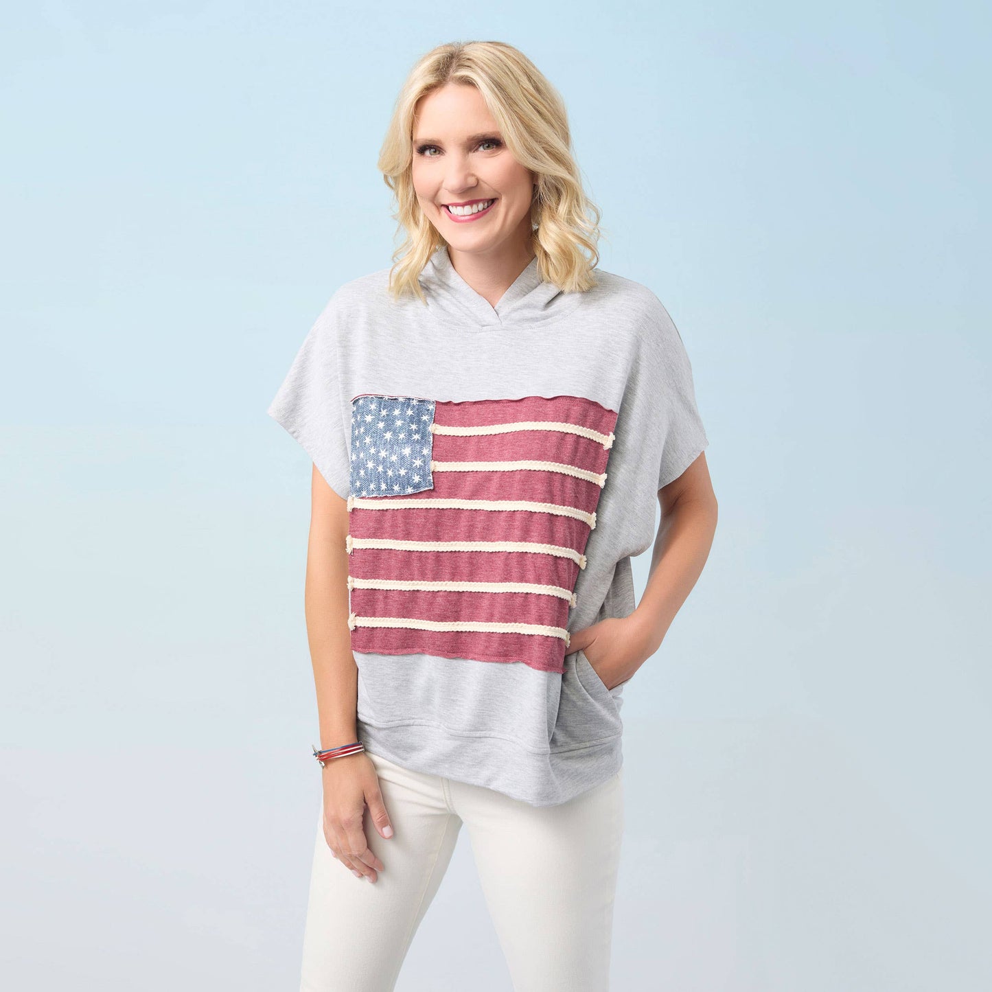 Vintage America Hooded Top | 4th of July