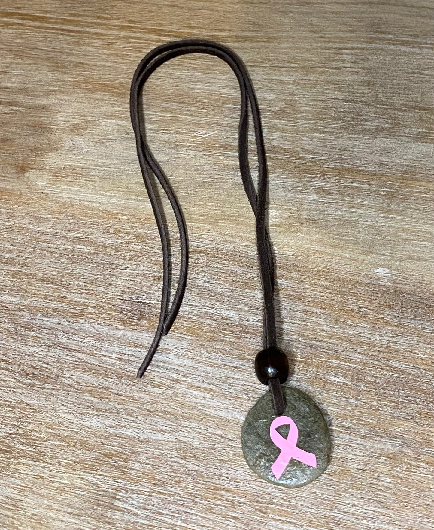 Cancer Prayer Rock Necklace