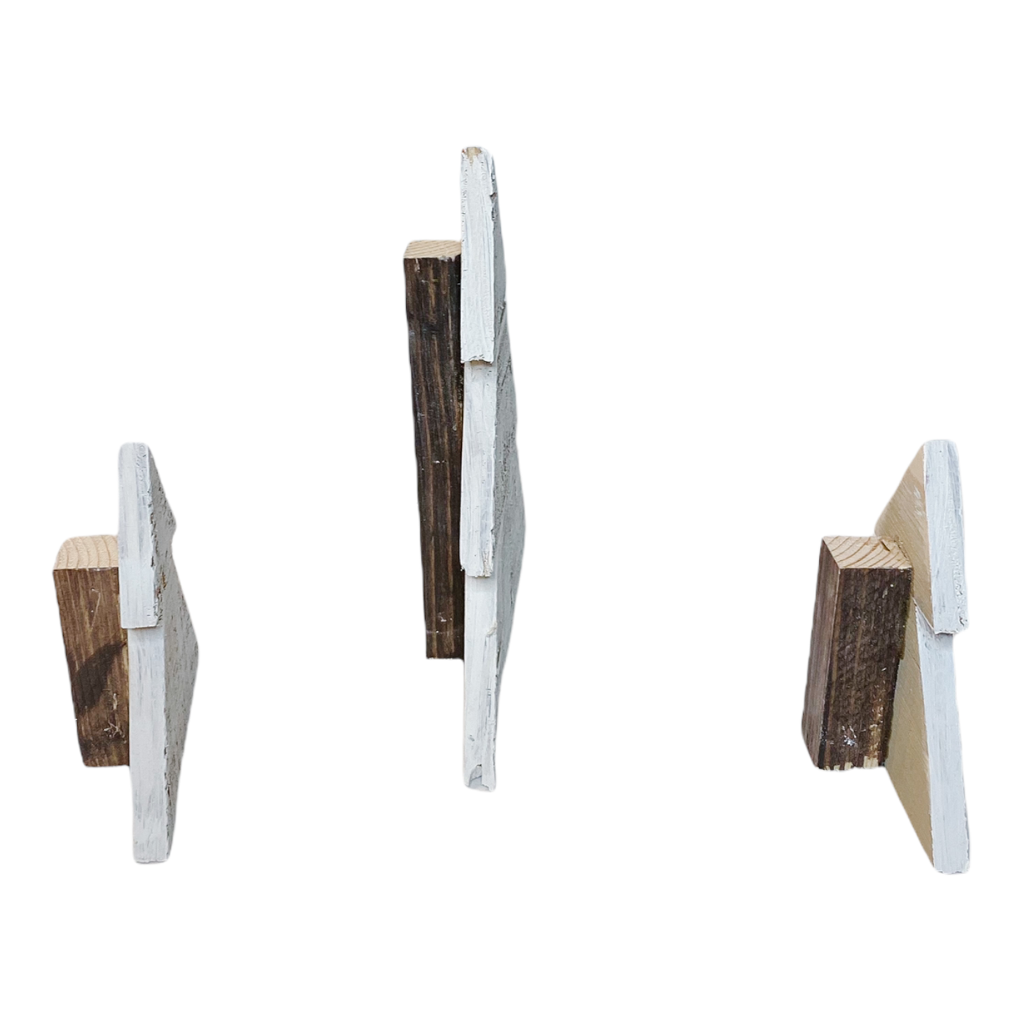 Wood Christmas Trees- Set of Three