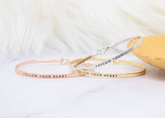 FOLLOW YOUR HEART BRACELET