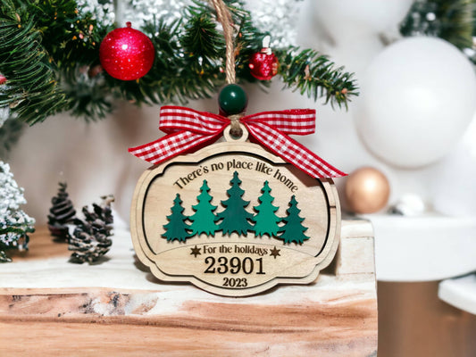 Theres No Place Like Home 62035 Zip Code Ornament