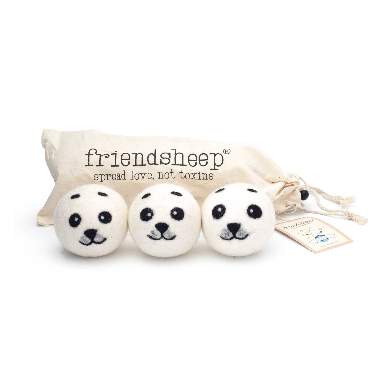 Baby Seals Eco Wool Dryer Balls - Set of 3