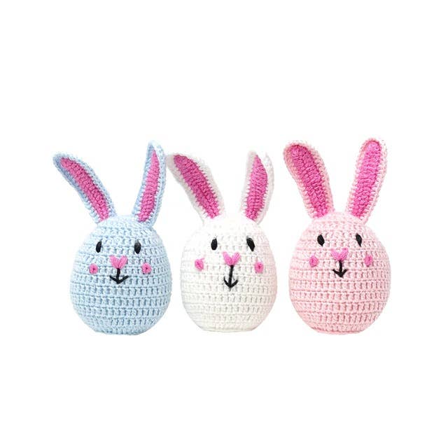 Crochet Bunny Egg Toys