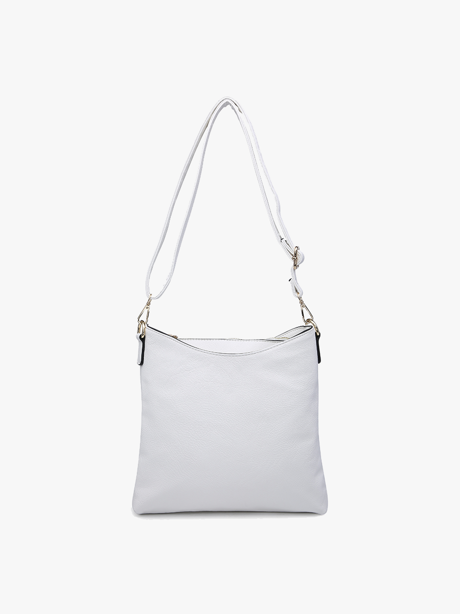 Emma 3 Compartment Crossbody w/ Snap Closure