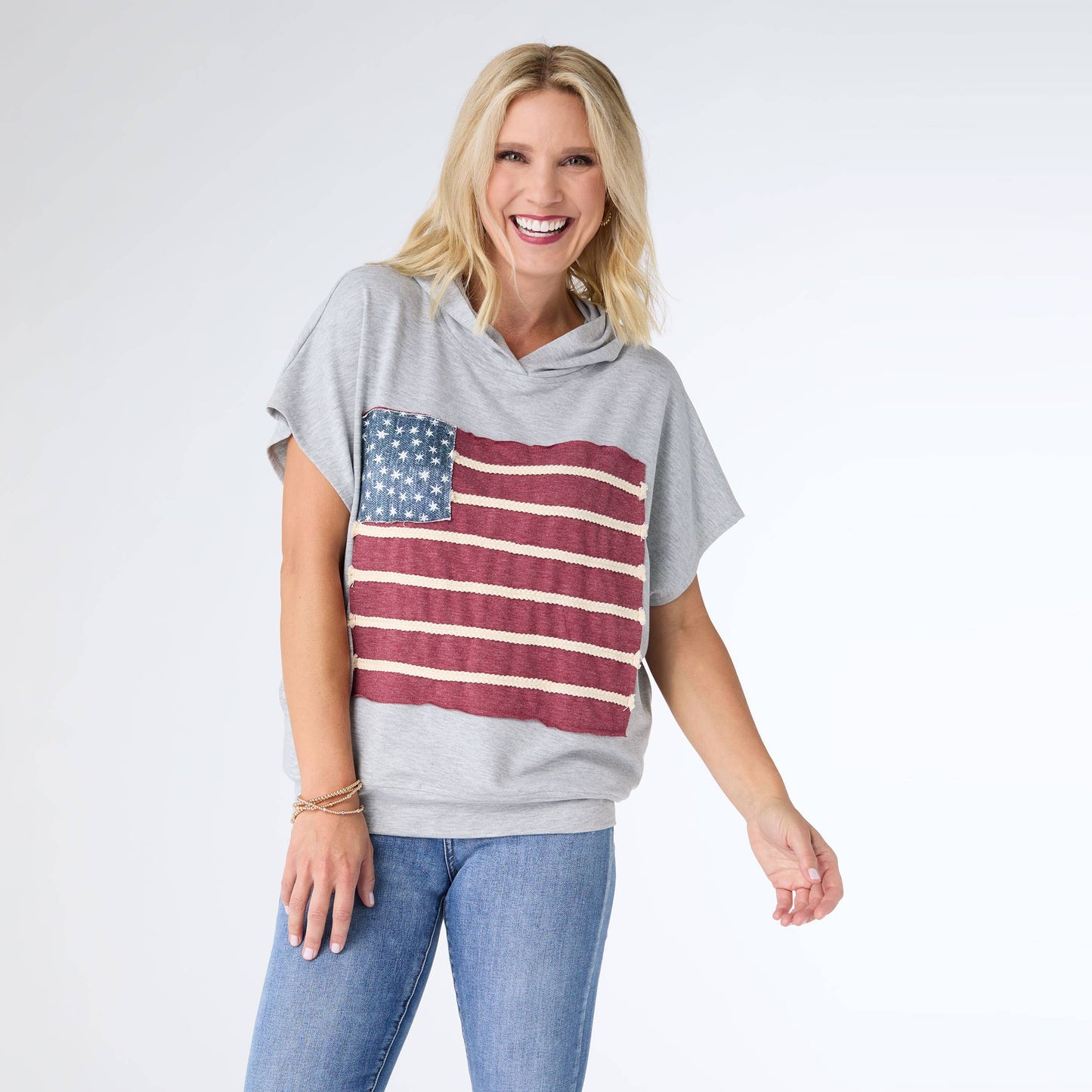 Vintage America Hooded Top | 4th of July