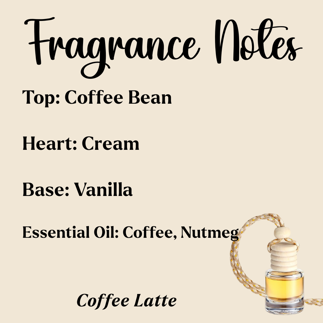 Hanging Car Diffusers | Latte Junkie | Made in USA