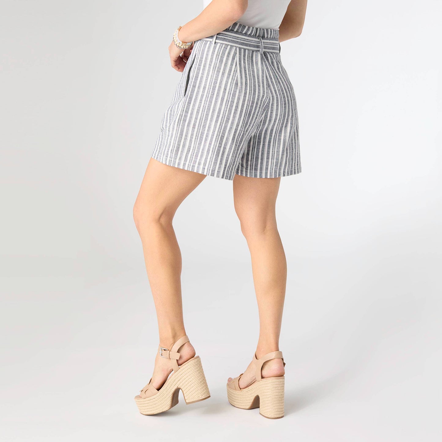 Trina High Waisted Shorts with Belt