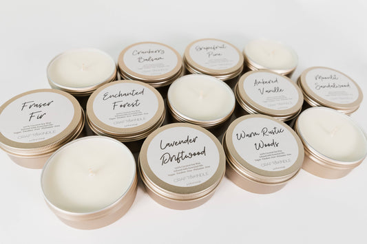 2oz Frosted Gold Coconut Soy Wax Candle Refills