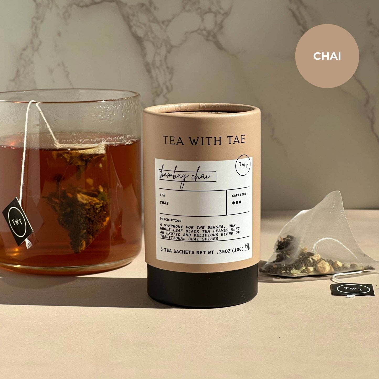 Bombay Masala Chai Black Tea Mini Tea Tube (5 tea bags)