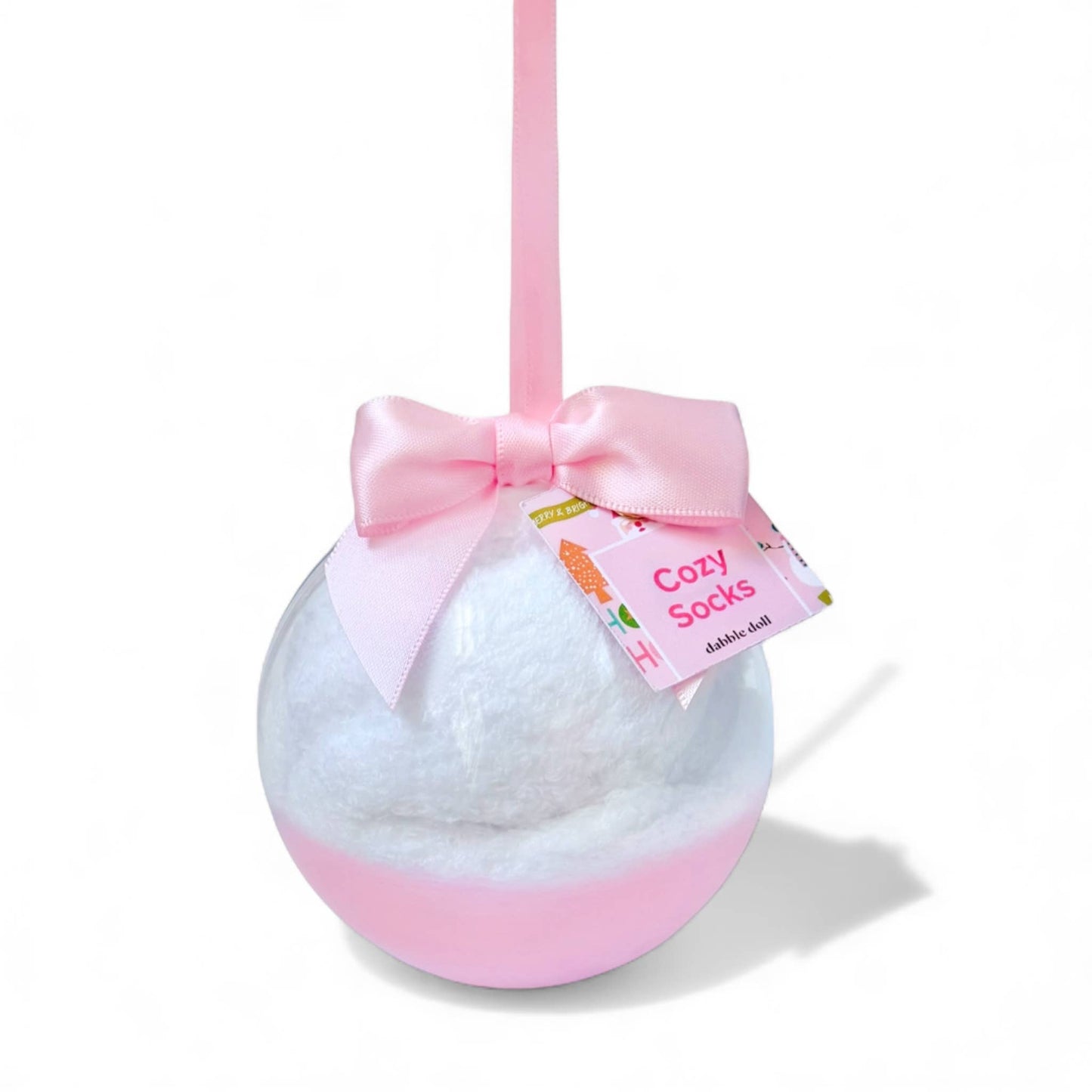 Cozy Socks Ornament, Holiday Gift for Women 