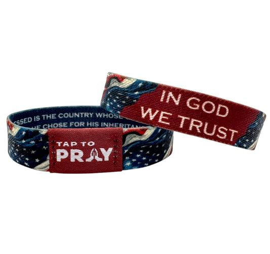 Tap To Pray™ Wristbands - Patriot