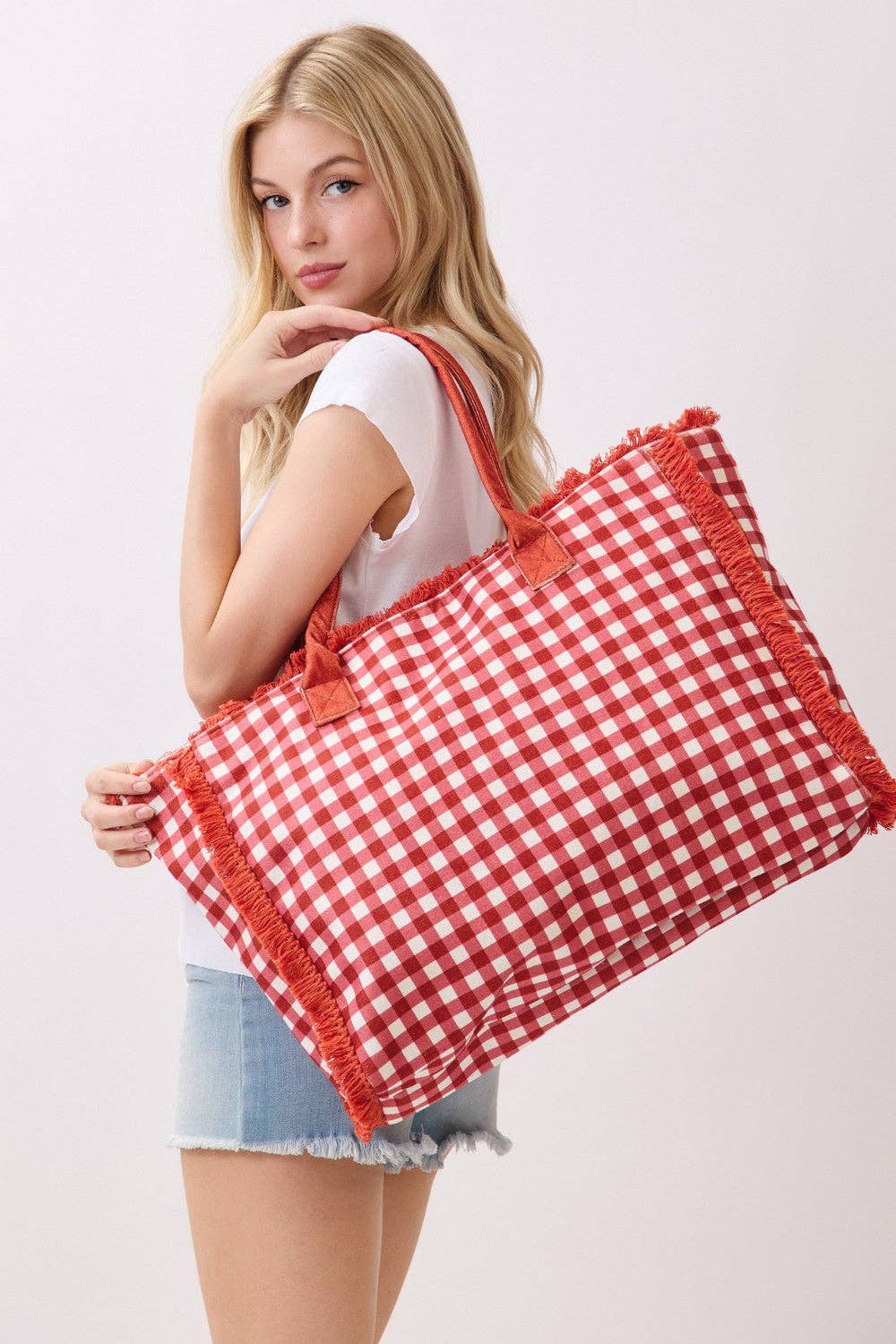 Classic Check Pattern Tote Bag