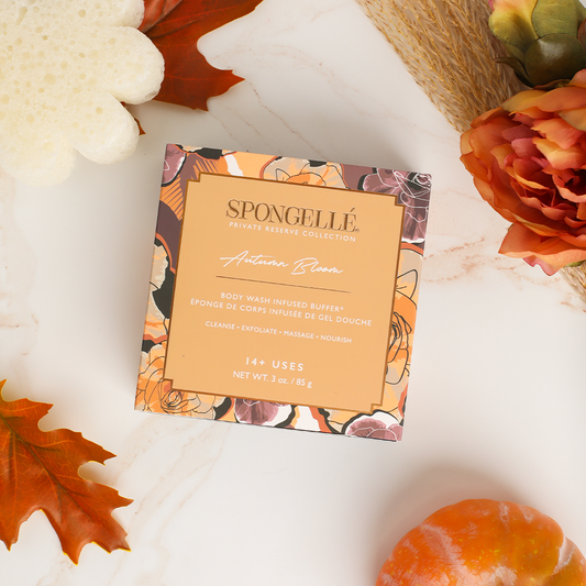 Autumn Bloom Boxed Flower Soap Sponge