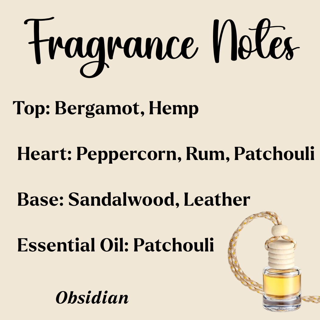 Hanging Car Diffusers | Obsidian | Made in USA