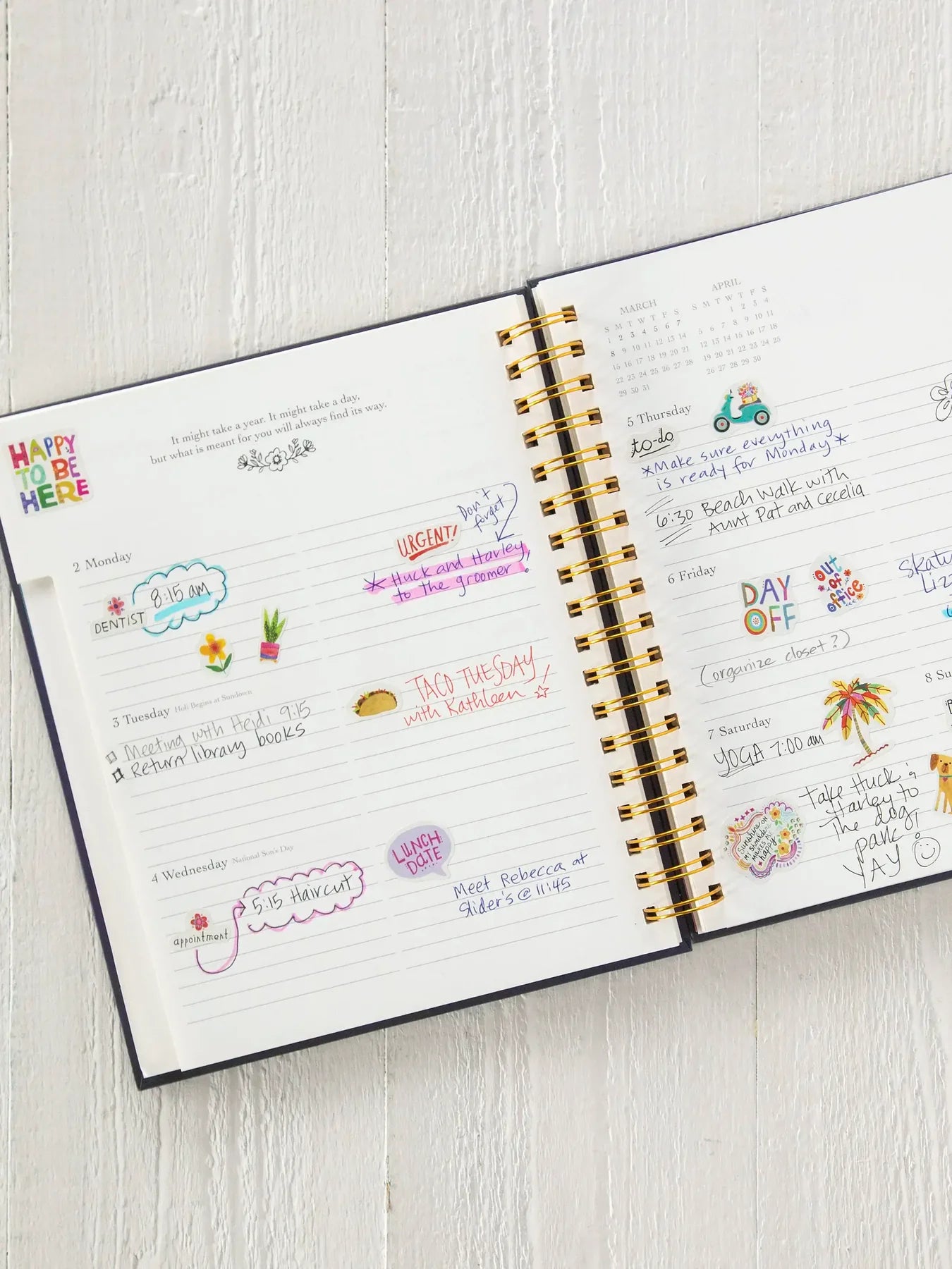 Natural Life 2025-26 17 Month Planner-Makes You Happy
