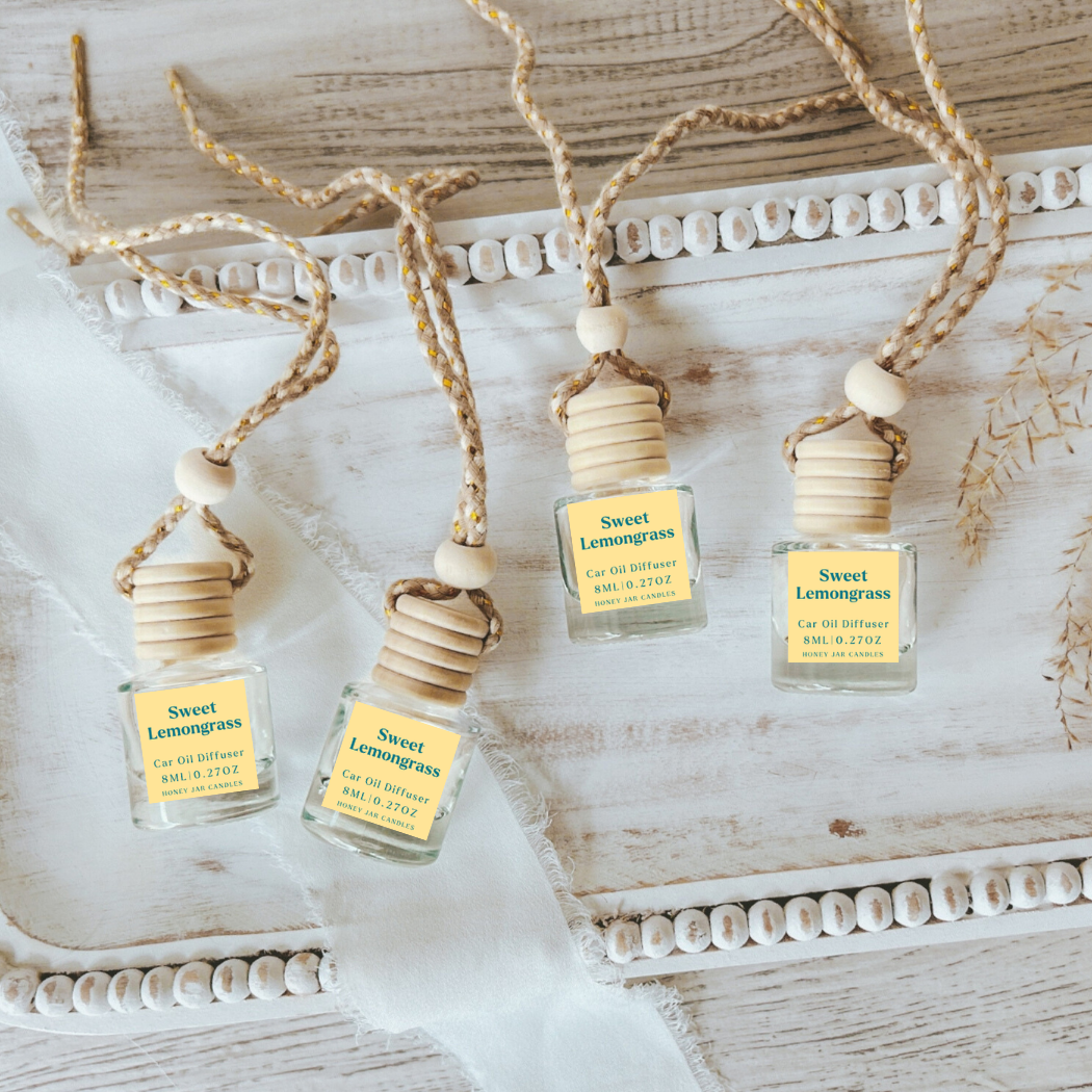 Hanging Car Diffusers | Sweet Lemongrass | Made in USA