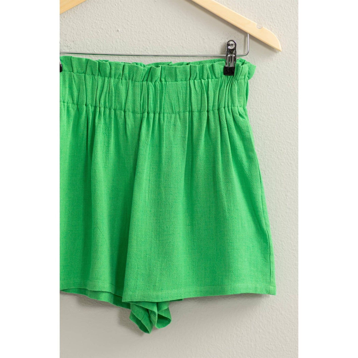 LINEN PAPERBAG SHORTS