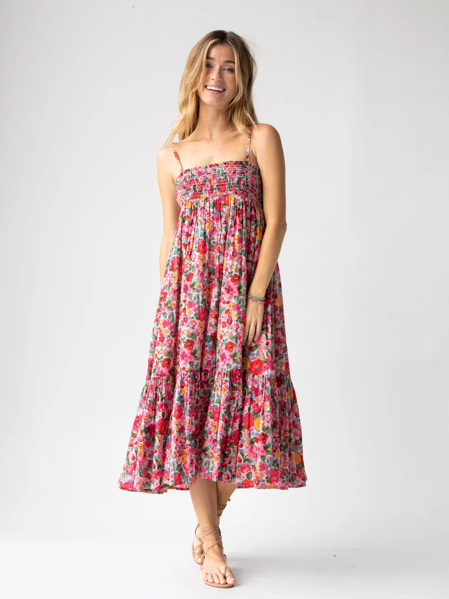 Natural Life Flora Cotton Convertible Maxi Skirt - Bright Pink Floral