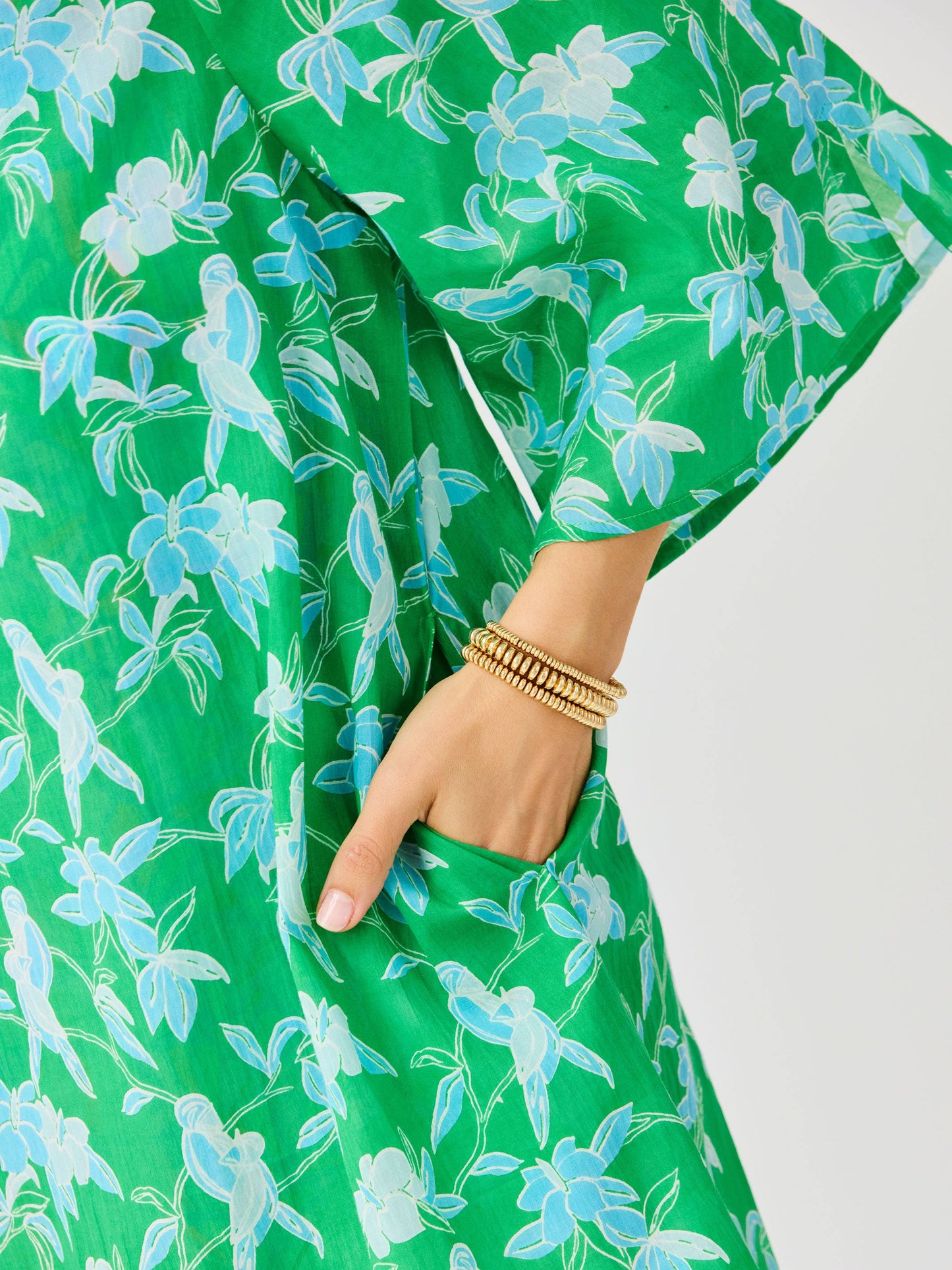 Elizabeth Beach Dress | Tiki Tropics Green