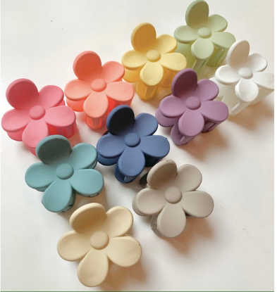 Small Flower Multicolored Hair Claw Clips