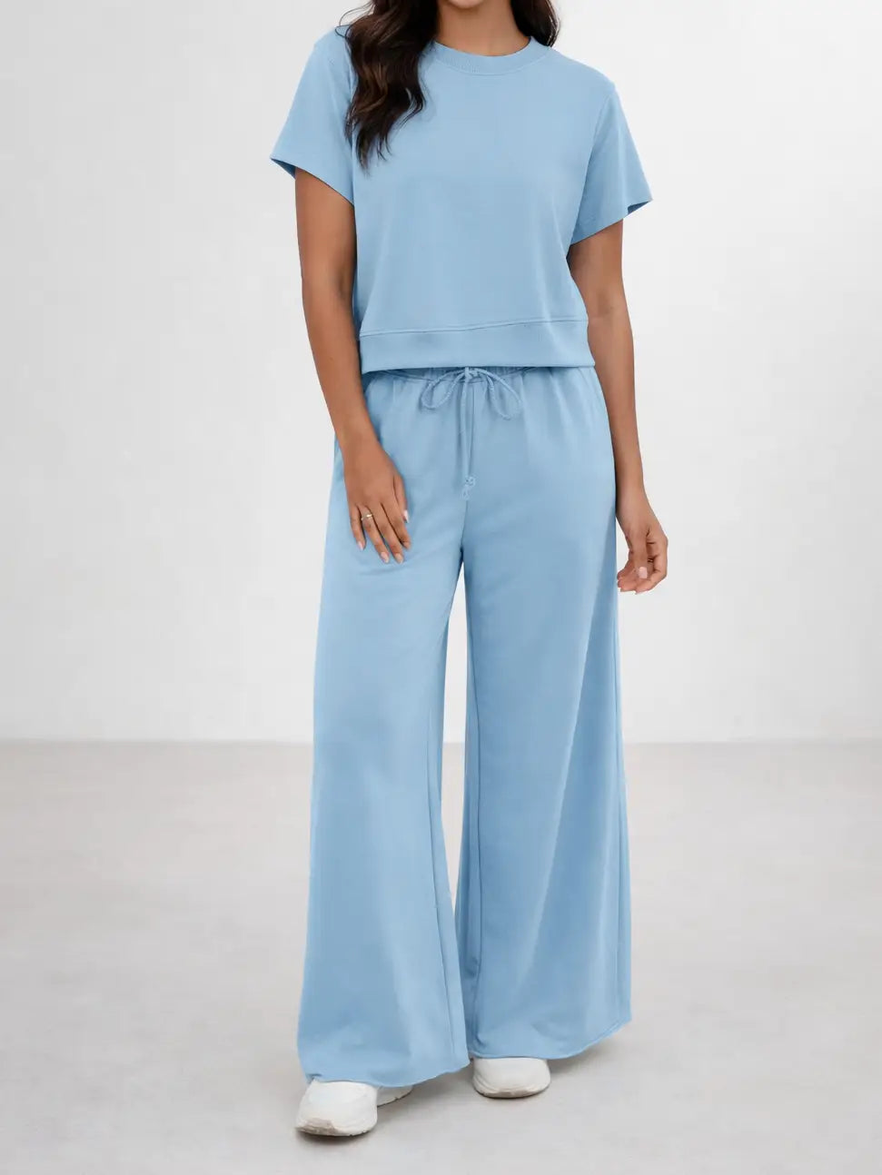 Blue Wide Leg 2pcs Set