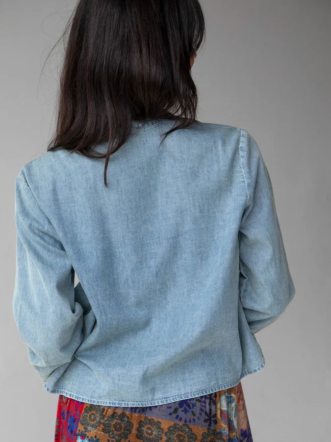 Natural Life Montana Cotton Top-Denim